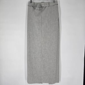 Ser.O.Ya Grey Pencil Belted Maxi Skirt Size S NEW